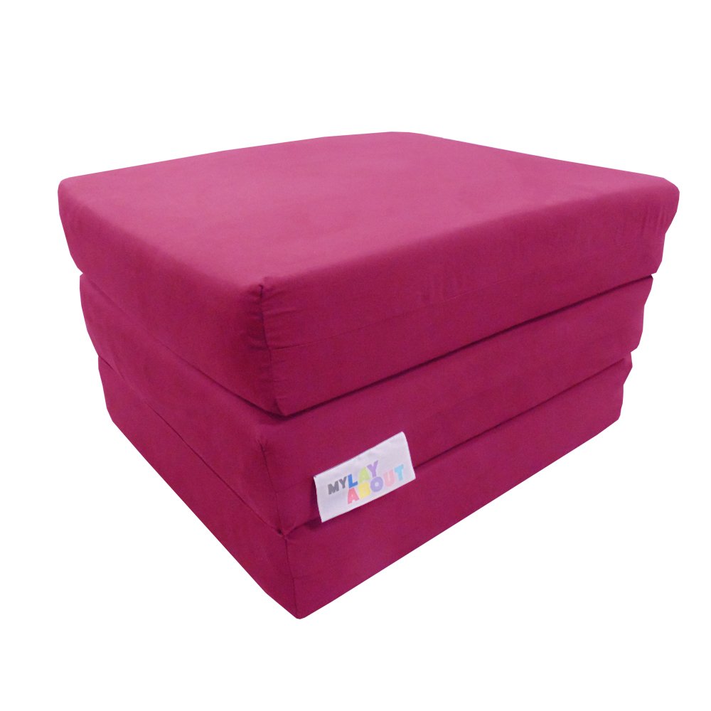 MyLayAbout Adult Z Bed Memory Foam Fold out/Chairbed/Mattress | 10 Colour | Single (Pink) โ image 1