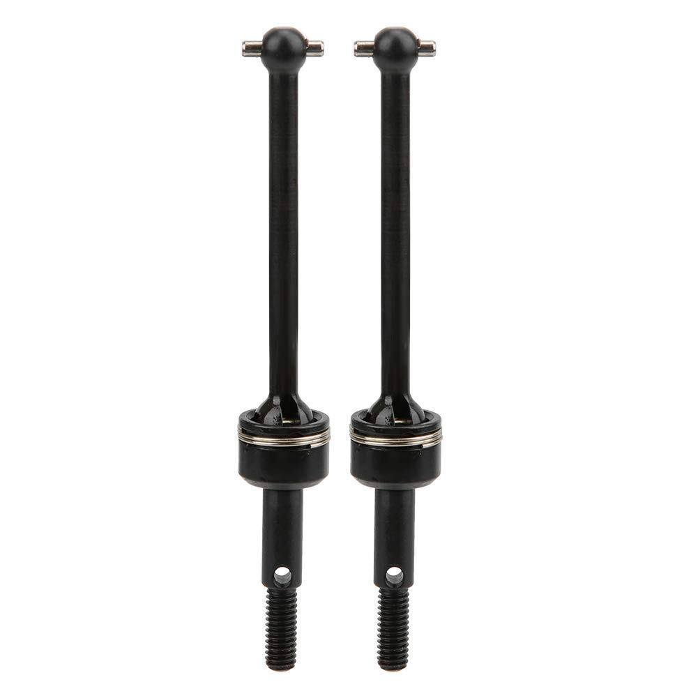 Tbest Arbre de Transmission RC, Arbres de Transmission Avant et arrière CVD en métal Noir 2PCS pour HPI RS4 Sport 3 1/10 RC modèle de Voiture(Noir)