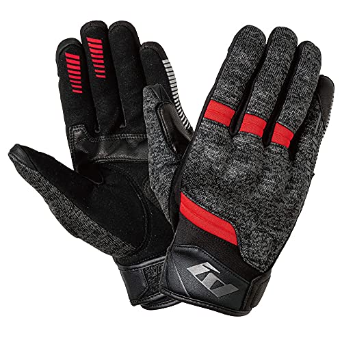 山城 IDEAL アイディール バイク用 グローブ 秋冬モデルID-114 AUTHENTIC レッド XSサイズ