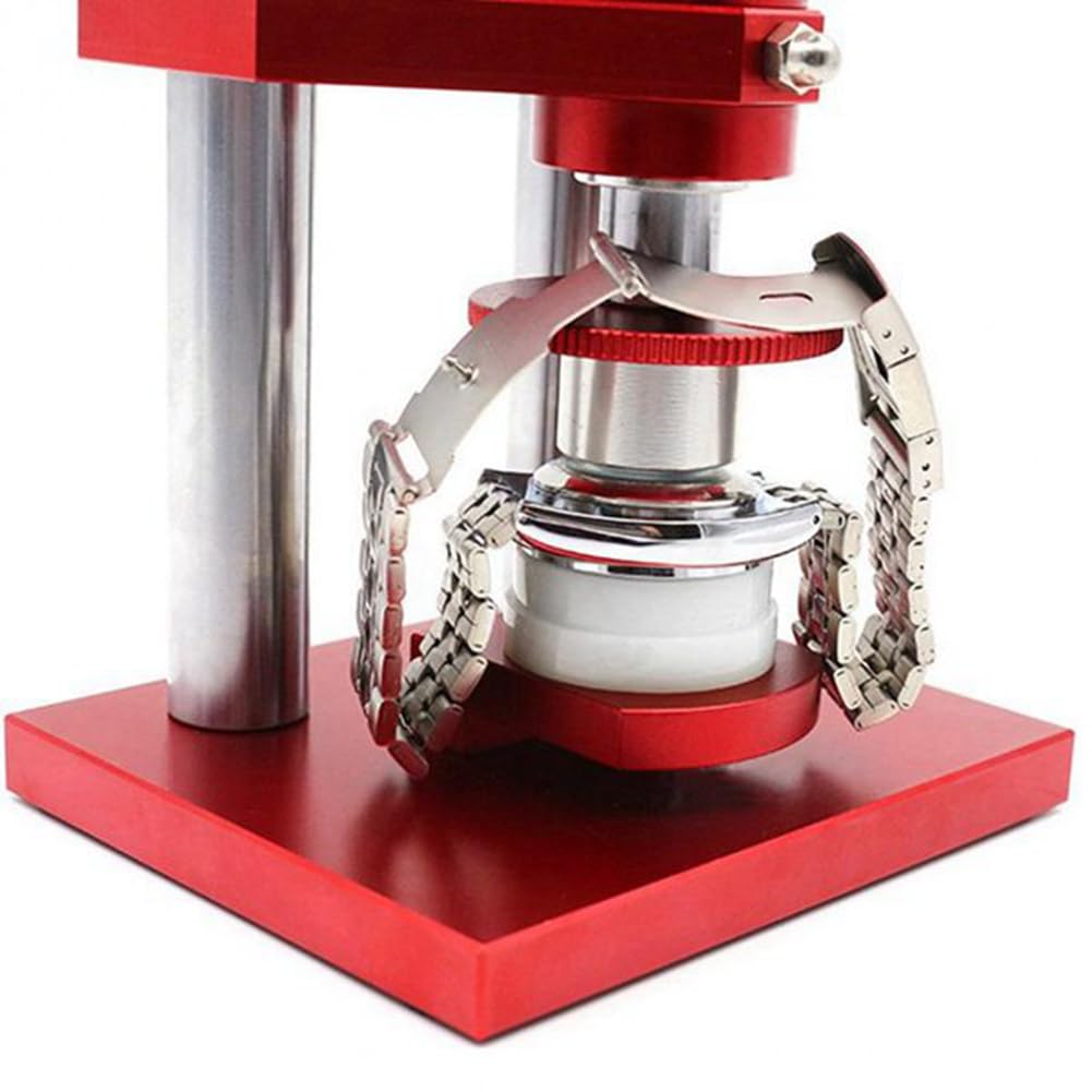 Prensa de Reloj con 20 Presiones, Tipo Tornillo, Bisel Preciso, Cubierta Trasera de Reloj, Herramienta de Prensa, Herramienta de Reparación de Relojes de