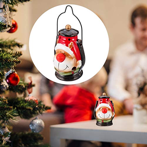 STOBOK PadrÃ£o de Boneco de Neve de Lanterna Decorativa de Natal Luz Noturna Ãrvore de Natal Enfeite