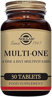 Solgar Multi-One - One-a-Day Multivitamin Tablets - 30 Day Supply - for Energy, Immunity, Mental & Cognitive Health - Includes Vitamin B12, D2 & Pantothenic Acid - Suitable for Vegans