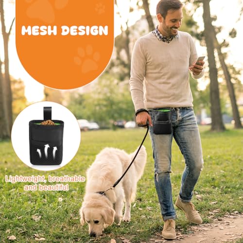Aomig Leckerlibeutel für Hunde Hundeleckerli Tasche Bauchtasche Hundetraining Bauchtasche Hund Gassitasche Futterbeutel Hunde Apportierbeutel Hunderassen Leckerlitasche Gassigehen Hundetraining (Grau)