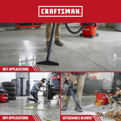 CRAFTSMAN CMXEVBE17607 16 Gal. 6.5 Peak HP Wet Dry Vac with Detach Blower - image 4
