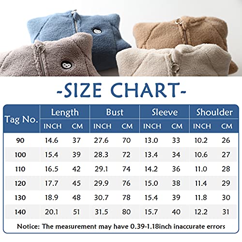 AIEOE Giacca in Pile Pianura Neonata Ragazzo