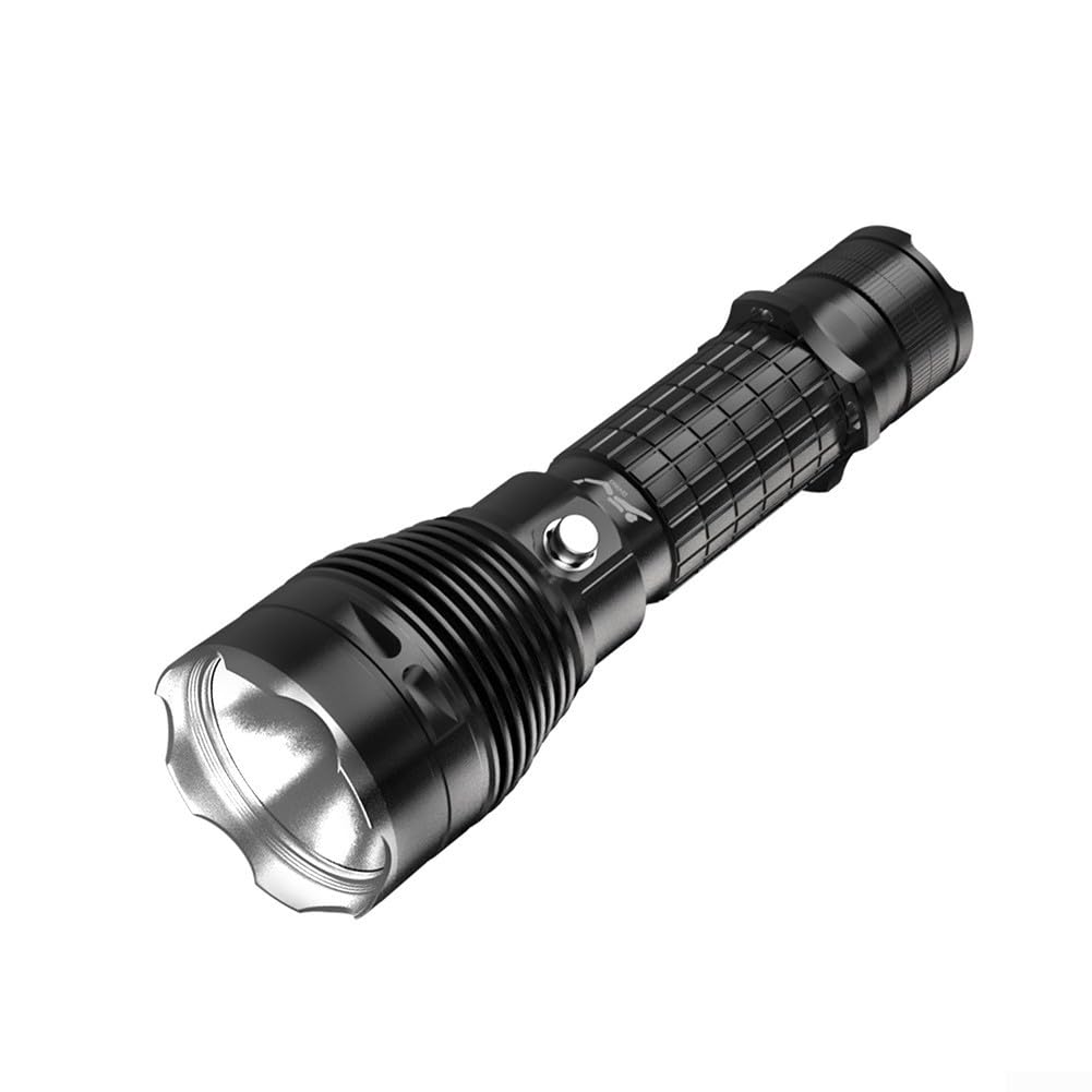 Scube Diving Flashlight 4000LM High Brightness Scuba Diving Torch XHP70 LED Underwater Torch Waterproof 50M IPX8 Rechargeable Battery for Outdoor Activities(B)