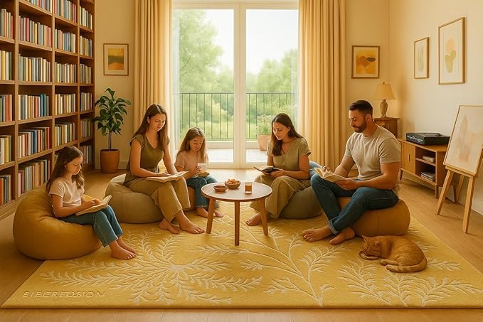 Image of Luxurious Tufted Woolen Carpet Collection Size 10 X 12 Feet (Color-Multi)