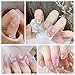 Sinyanail 300pcs Nail Art Charms Kit,Over 100pcs Mixshape Resin Nail Gems and 100 pcs Mixed Flatback Nail Rhinestones Pearls with Over 100pcs Nail Sequins for Nail Art Accessories (Pink)