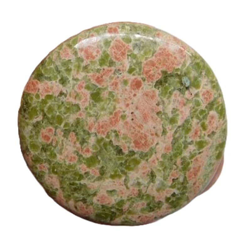 Unakite naturelle ronde 36mm cabochon pierre gemme en vrac pour création de bijoux DIY