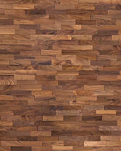 Wodewa Paneles De Madera Para Pared Nogal I 1M² Revestimiento De Paredes 3D Panel Decorativo Madera Interior Sala De Estar Cocina Dormitorio Mural I Engrasado
