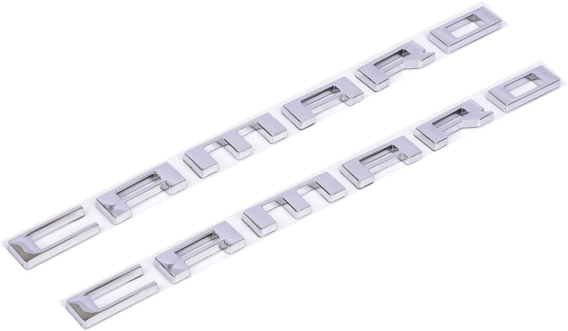 Aimoll Camaro Letter Emblem,for 3D Badge Chevy Camaro 2010 2011 2012 2013 2014 2015 Fender Emblem nameplate Letters Insignia Fifth Generation (2pcs Chrome)