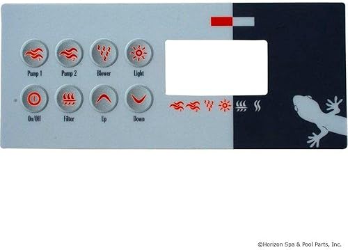 Miniatura 2 de Overlay, Gecko tsc-8-ge1, 8botón, P1, P2, BL, Lt, filtro