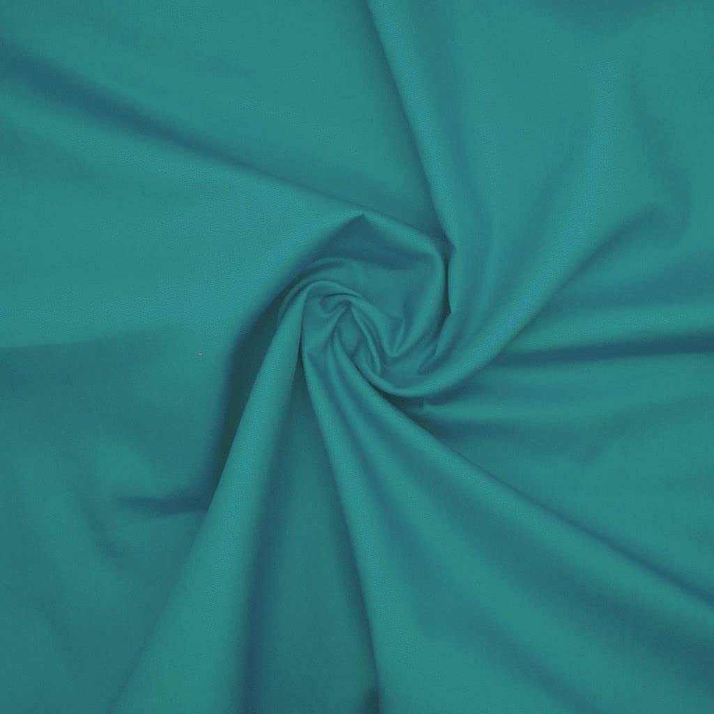Turquoise Cotton Jersey Knit Fabric – 150cm (59") Wide – 2 Metre Cut – Soft Stretch Material – Ideal for Sewing, Dressmaking, DIY & Craft Projects — image 1