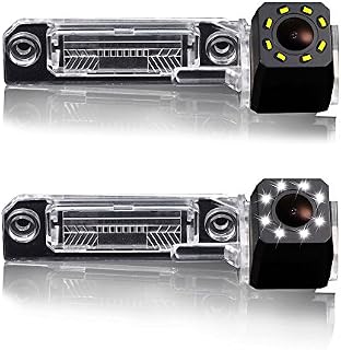 Dynavsal Kamera cofania z 8 diodami LED, szeroki kąt widzenia 170°, kolor HD, wodoszczelna kamera cofania, zamiennik do VW Transporter T5, Magotan, Polo, Golf, Jetta, Passat B5, Touran, Caddy, Multivan Sharan