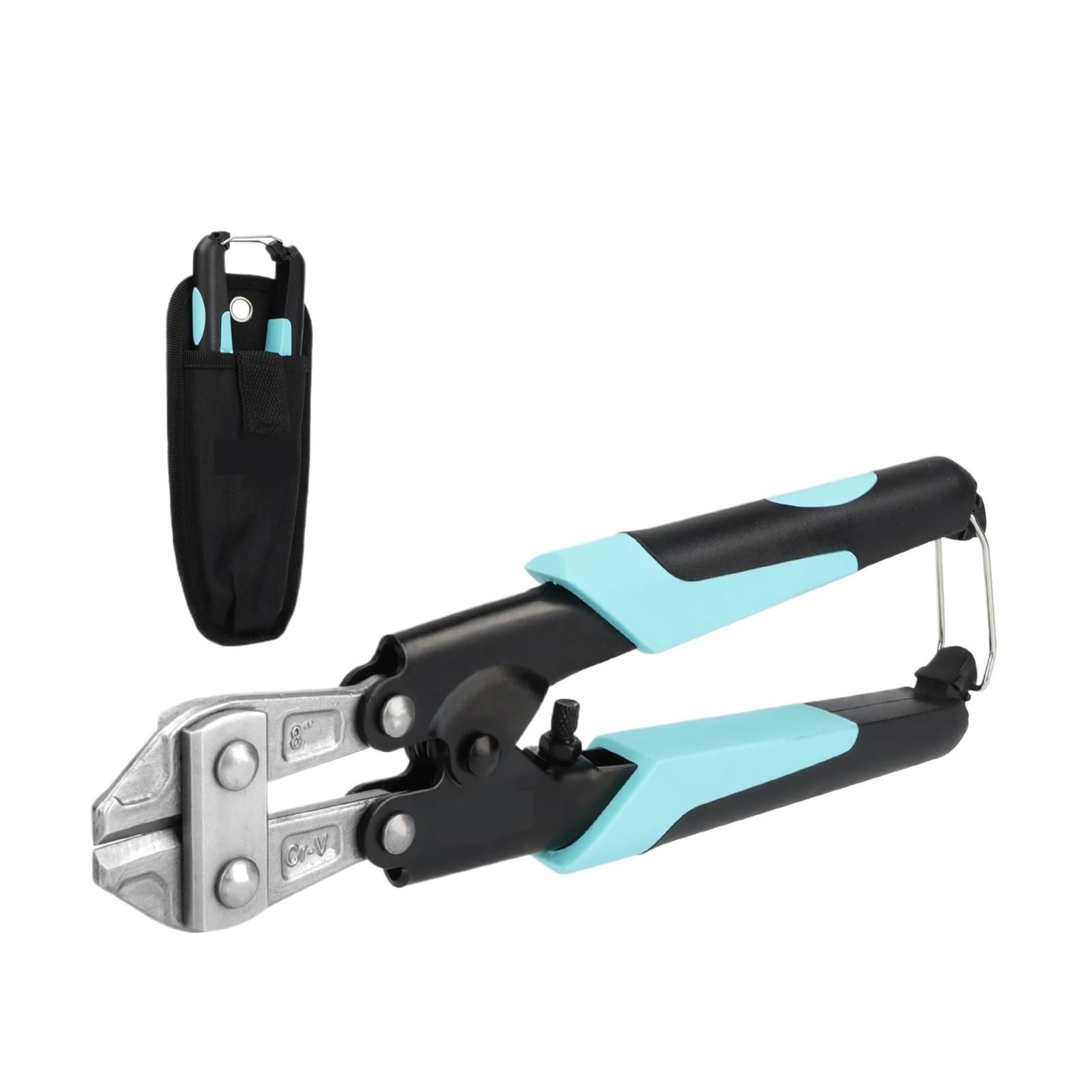 Alicates de corte alambre 200mm(8 ''), Mini barra acero, CR-V, cortador cables alta resistencia, herramienta mano con Mango antideslizante Potente Fuerza De Corte