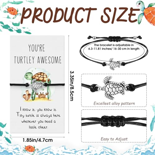 Sasylvia Cute Appreciation Gifts for Employee Bulk Inspirational Bracelet Positive Bracelet Motivational Card Gifts for Volunteer Teacher Staff Coworkers2
