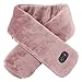 Pilipane USB Powered Heating Scarf for Warmth and Soothing Vibration Massage,Soft and Relaxing Neck Wrap(Light Brown)