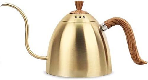 Miniatura 1 de IUPIII Coffeepot Hand Brewed Coffee Pot Ear Hung Coffee Tea Brewing Pot Stainless Steel Drip Filter Coffee Slender Beaker Pot