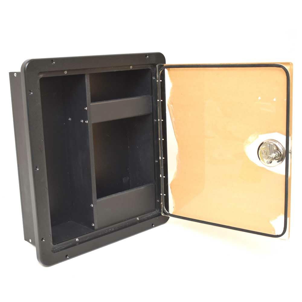 Lowe Boat Fire Extinguisher/Storage Box 2103169 | Black Starboard