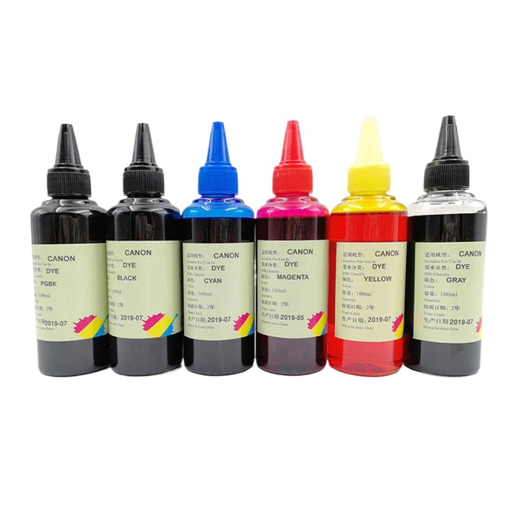 Nachfüllbares Tintenpatronen-Set, kompatibel mit PGI-650XL PGI-650 CLI-651XL CLI-651 für MG6360 MG7160 MG7560 Drucker(Refill Ink)