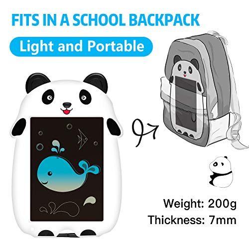 KingsDragon LCD Writing Tablet Drawing Doodle Board, Colorful Toddler Doodle Board Drawing Tablet, Erasable Reusable Electronic Drawing Pads, Educational and Learning Toy for Boys Girls(Panda) - Thumbnail 6