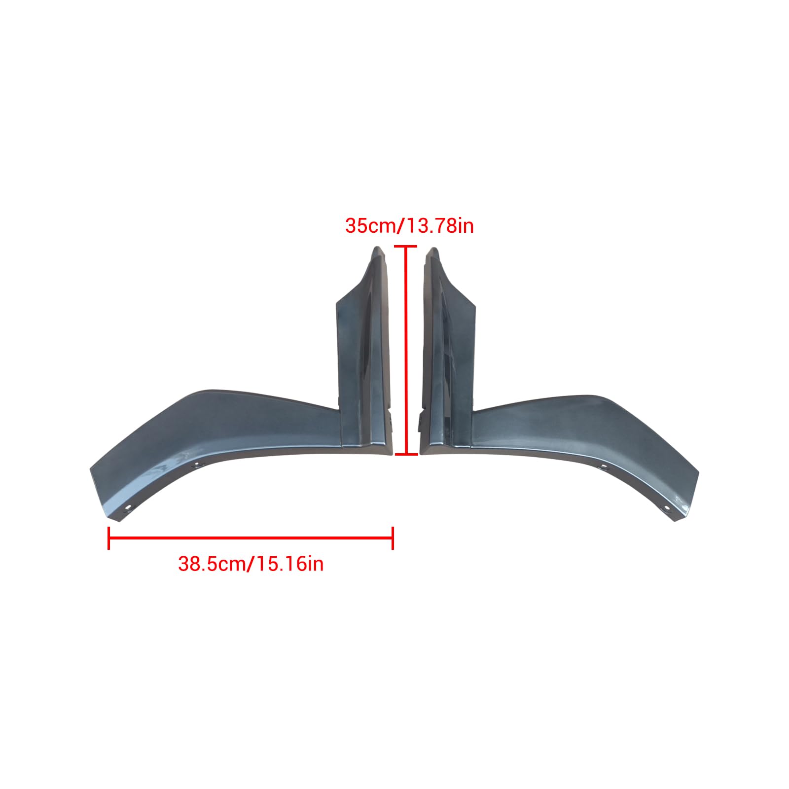 YOUNGERCAR Fender Flares Wheel Arch Extension Cover Trim for 2022-2026 Subaru WRX Gray Plastic Car Accessories 8pcs — view 5