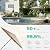 JEAREY Upgrade 12FT LED Lighted Patio Umbrella, Solar Outdoor Umbrella, Table Umbrella for Pool, Deck & Yard (Beige)
