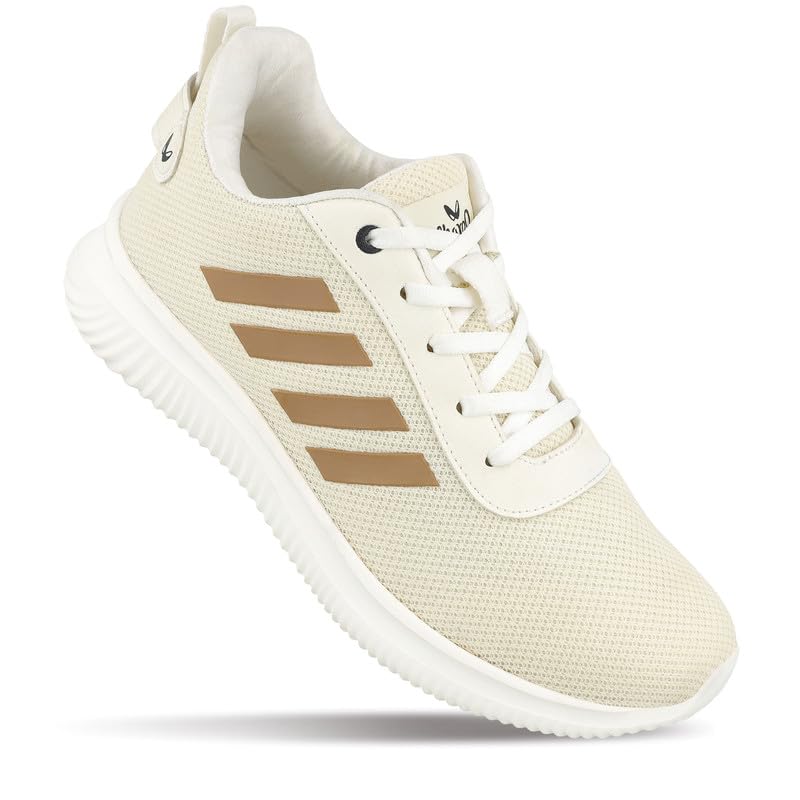 WALKAROO WS9558 Mens Comfortable Walking Shoes for Casual Wear and Regular use - Ivory (B0CN3DZKWJ) Amazon Price History, Amazon Price Tracker
