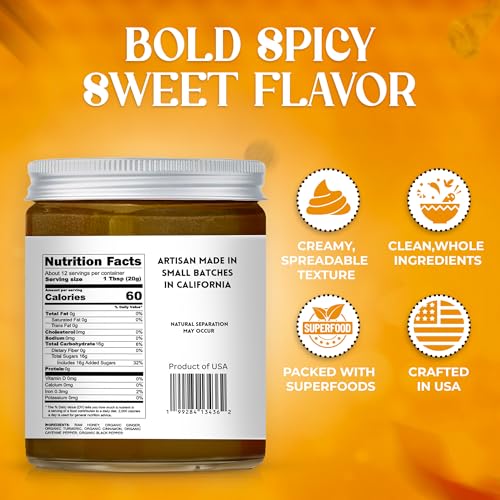 Ritta’s Whipped Fire Honey con Jengibre y Cúrcuma 8.5 oz miniatura 2