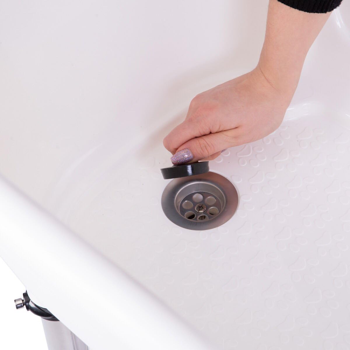 GROOM PROFESSIONAL Wanna dla małych psów, biała, do pielęgnacji psów, mini plastikowa wanna, idealna do kąpieli szczeniaków, kotów i kociąt w domu lub w salonie - rozmiar 96 cm x 50 cm