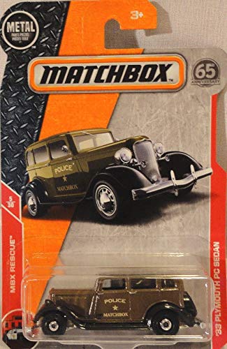 Matchbox 2018 MBX Rescue - '33 Plymouth PC Sedan miniatura 1