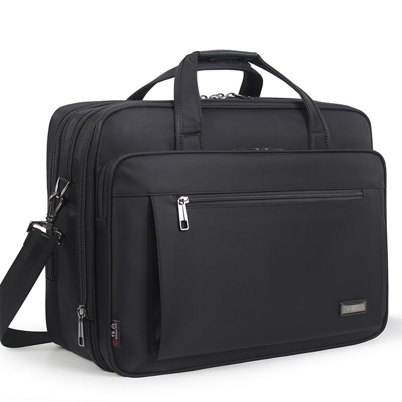 Große Aktentaschen für Herren, Segeltuch-Tragetasche, 39,6 cm, 43,2 cm, 48,3 cm, Laptoptasche, Arbeitstasche, Büro, Kuriertasche, Business-Datei