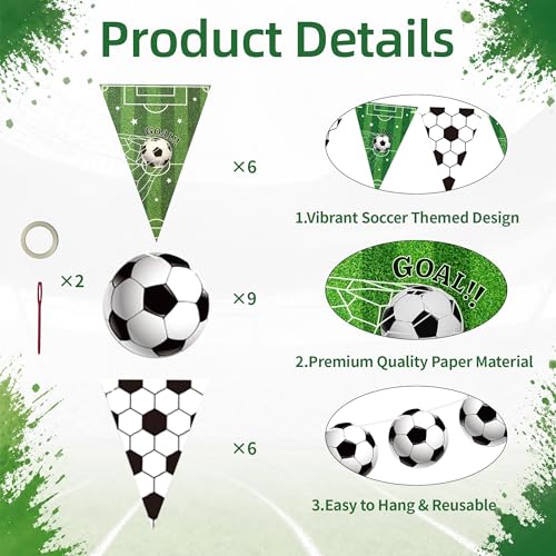 Soccer Party Decorations - Soccer Banner for 2026 World Soccer Cup - image 3