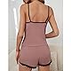 Satohom Sexy Damen Pyjama,Dessous-Set mit V-Ausschnitt und Spitze mit Spaghettiträgern,Frauen Dessous Pyjamas Negligee Kurz 2 Teiliges Schleife Nachtwäsche Unterwäsche Leibchen Shorts für Damen