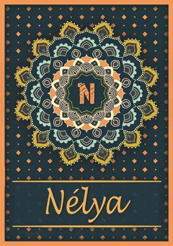 Nélya: Carnet de notes A5 | Prénom personnalisé Nélya | Monogramme N | Cadeau d'anniversaire pou Nélya: Carnet de notes A5 | Prénom personnalisé Nélya | Monogramme N | Cadeau d'anniversaire pou