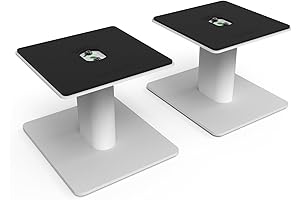 Kanto Universal Desktop Speaker Stands (White)