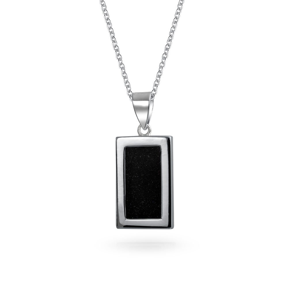 Bling Jewelry Scintillante Pietra Preziosa In Oro Costellazione Celestial Segno Astrologico Oroscopo Zodiaco Cane Tag Stile Collana Per Donne Uomo .925 Argento Rettangolo