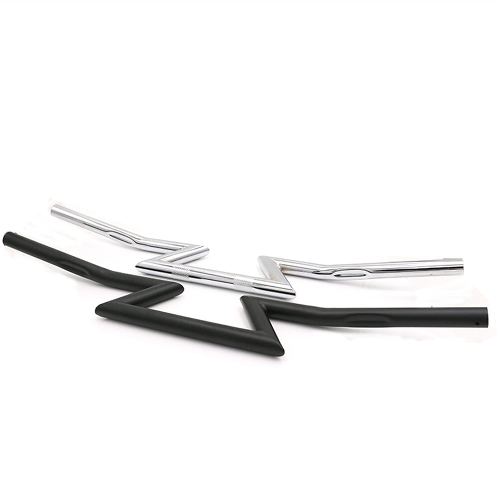 Manillar Moto,Manillar De Moto Uso de ajuste para Harley Sportster Cruiser XL 883 1200 Motorcycle Prince Chopper 7/8 "22mm 1" 25mm Manija de arrastre Bar Z Modelo Modelo delantero(25 mm Black)