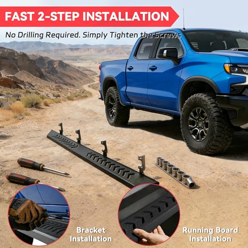 Estribos para Silverado Crew Cab 2019-2026 miniatura 7