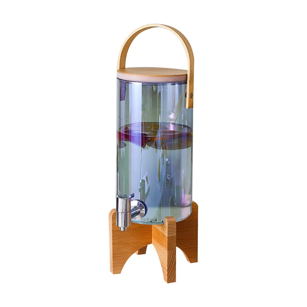 Botella de agua fría de gran capacidad con grifo, dispensador de bebidas portátil de vidrio para el hogar, dispensador de bebidas para fiestas, colorido, 3,1 L