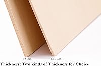 Vista 5 de Paquete de 12 hojas de tilo de 1/8 x 8 x 12 pulgadas, hojas finas de madera contrachapada para Cricut Maker, madera sin terminar para bricolaje