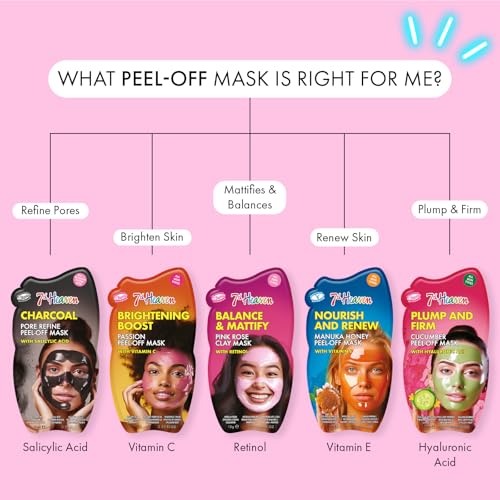 7th Heaven Pink Rose Clay Face Mask with Retinol, Balance and Mattify Vegan Clay Mask - Genuine 7th Heaven Face Masks Skincare - Image 5