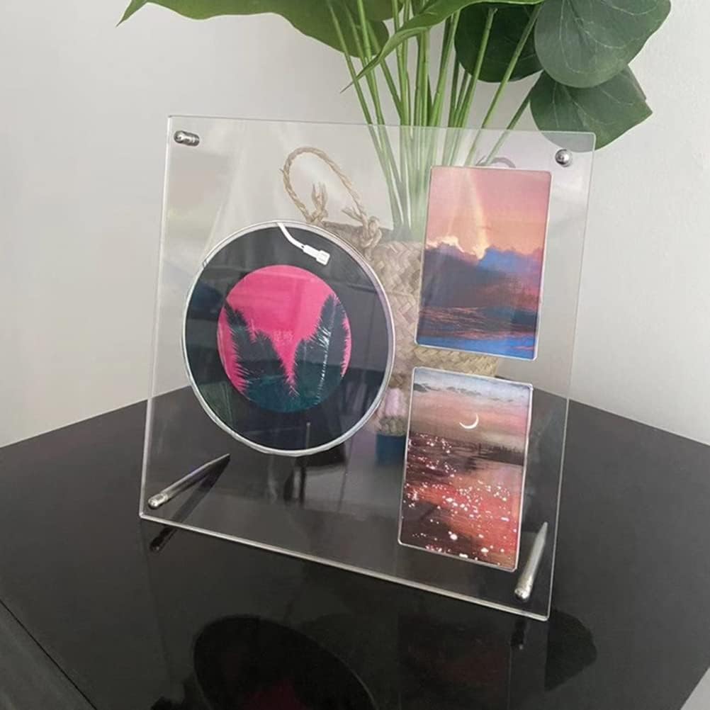 cenryusa Acrylic CD Album Display Frame 8.66" × 8.66