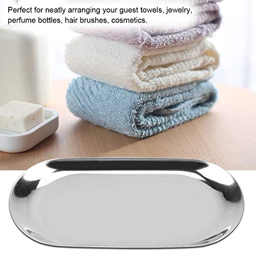 Bandeja decorativa de acero inoxidable para evitar pérdida de llaves y teléfono 5