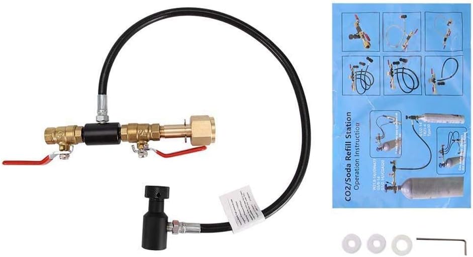 FDIT CO2 Cylinder Refill Station Filling Charging Adapter Tool (G1/2(CGA320) 24")