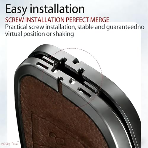 Image of Car Key Fob Shell Cover Compatible with BMW | for 2 3 5 6 7 8 Series X1 X2 X3 X4 X5 X6 X7 Z4,Metal Case Protection with Premium Leather(Dark Brown)