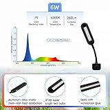 hygger 2~19L Nano Tank Mini Clip-on Aquarium Licht mit weißen blauen roten LEDs Fischtank Beleuchtung Eingebauter Timer 5 Helligkeitsstufen 6W mit USB-Anschluss (Einschließlich Netzstecker)