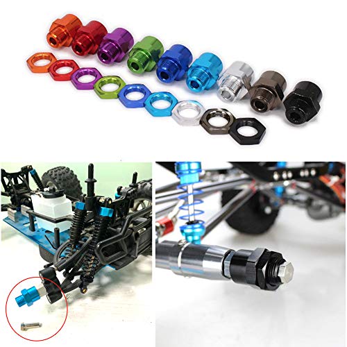 Adaptateurs hexagonaux de roue 12mm vers 17mm pour conversion de pneus RC