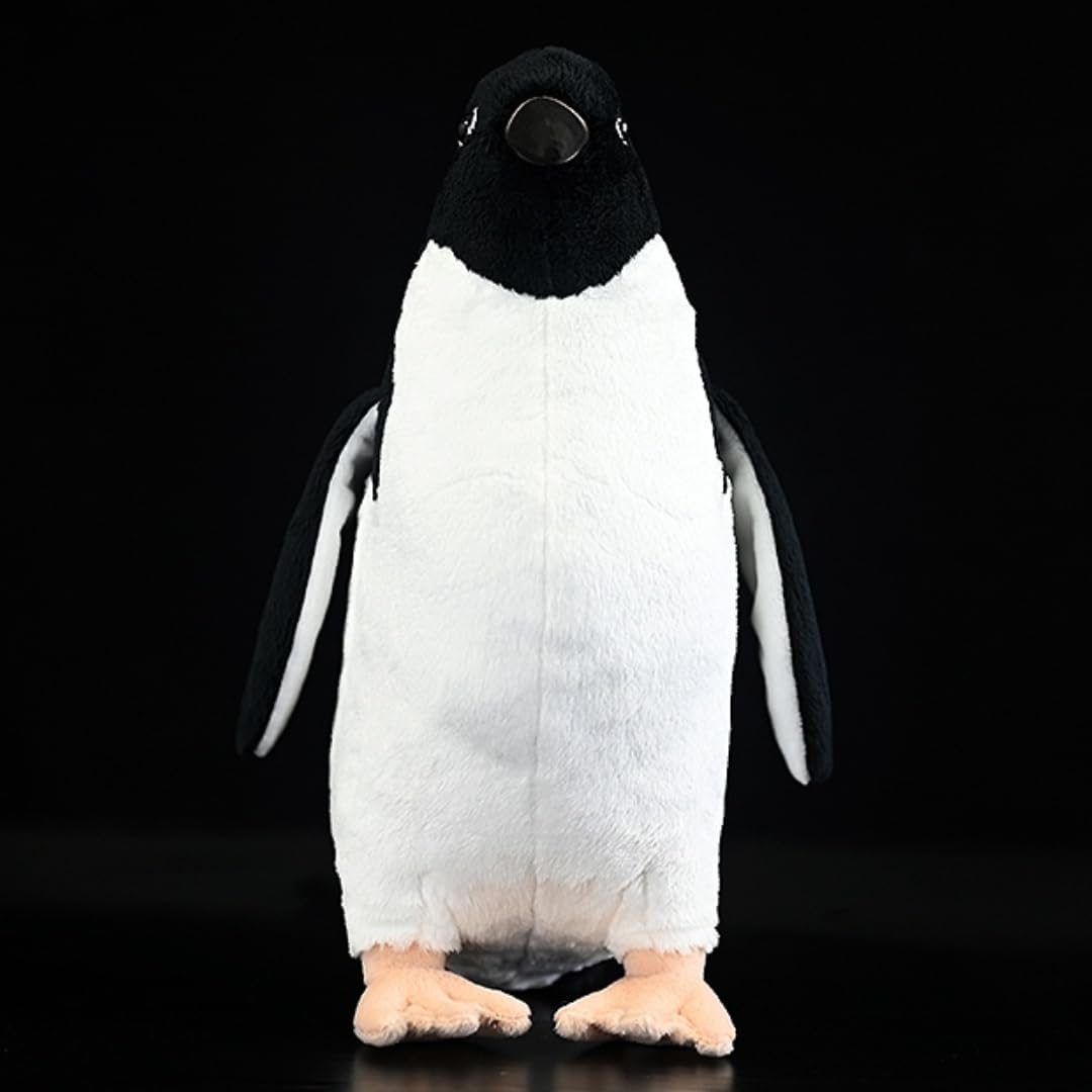 Realistic Adelie Penguins Plush - 11.8'' Penguin Stuffed Animal - Plushy and Squishy Pillow - Cute Moth Animal Plushie