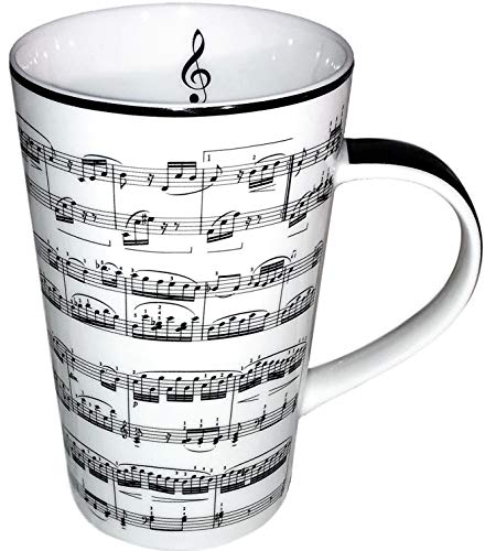 Lesser & Pavey LP93667A Making Music Latte-Tasse, feines Porzellan